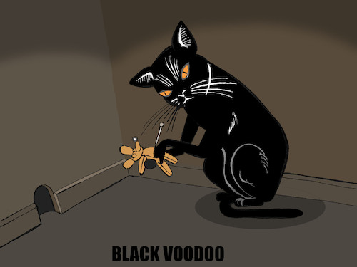 Cartoon: Black Voodoo... (medium) by berk-olgun tagged black,voodoo