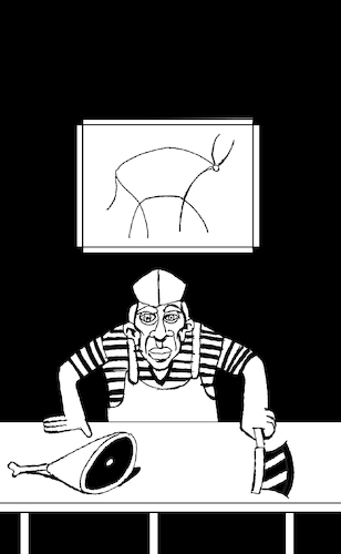 Cartoon: Butcher... (medium) by berk-olgun tagged butcher