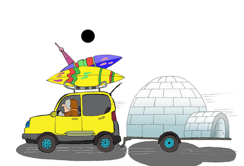 Cartoon: Caravan... (medium) by berk-olgun tagged caravan