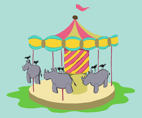 Cartoon: Carousel... (medium) by berk-olgun tagged carousel
