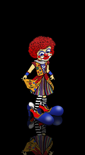 Cartoon: Clowns girl... (medium) by berk-olgun tagged clowns,girl