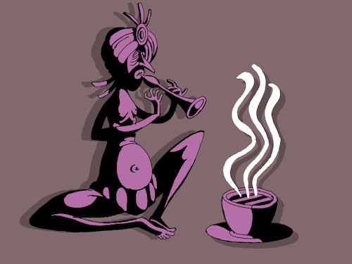 Cartoon: Coffee ... (medium) by berk-olgun tagged coffee