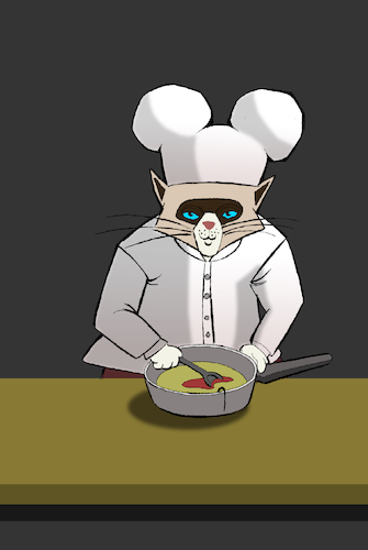Cartoon: Cooker Cat... (medium) by berk-olgun tagged cooker,cat