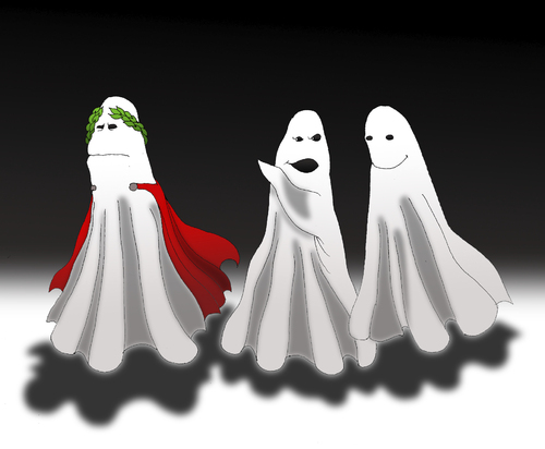 Cartoon: Crazy Ghost... (medium) by berk-olgun tagged crazy,ghost