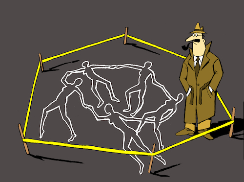 Cartoon: CSI Matisse... (medium) by berk-olgun tagged csi,matisse