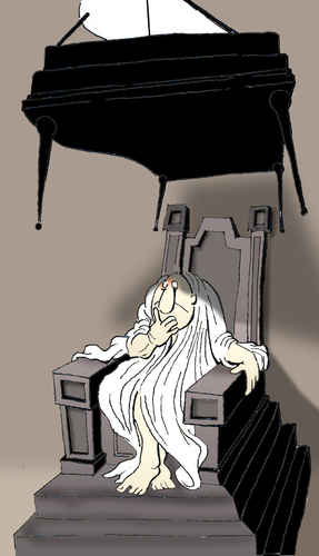 Cartoon: Damocles Piano.. (medium) by berk-olgun tagged damocles,piano