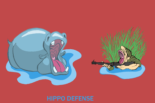 Cartoon: Defense... (medium) by berk-olgun tagged defense