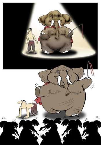 Cartoon: Elephant... (medium) by berk-olgun tagged elephant