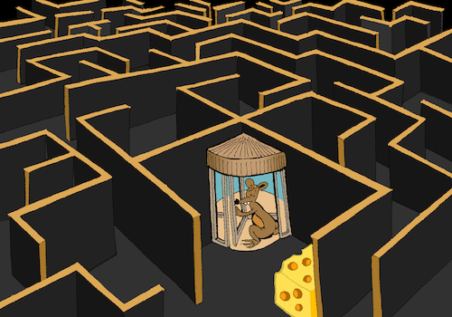 Cartoon: Endless Labyrinth... (medium) by berk-olgun tagged endless,labyrinth