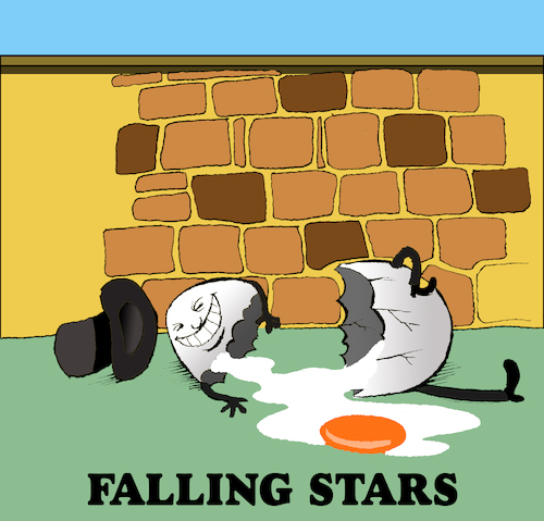 Cartoon: Falling Stars... (medium) by berk-olgun tagged falling,stars