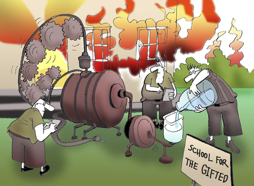 Cartoon: FIRE.. (medium) by berk-olgun tagged fire