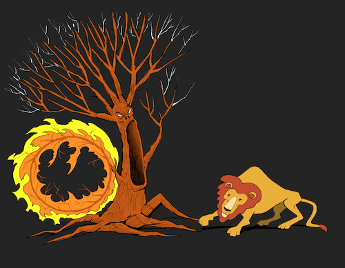 Cartoon: Forest Fire... (medium) by berk-olgun tagged forest,fire