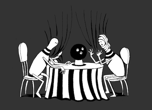 Cartoon: Fortune Teller... (medium) by berk-olgun tagged fortune,teller