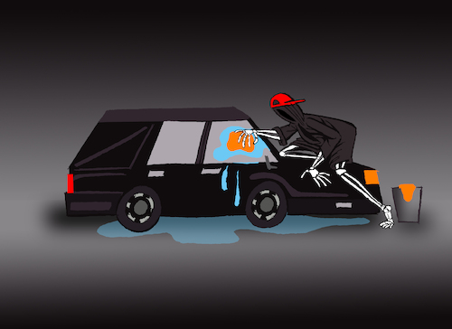 Cartoon: Funeral Car... (medium) by berk-olgun tagged funeral,car
