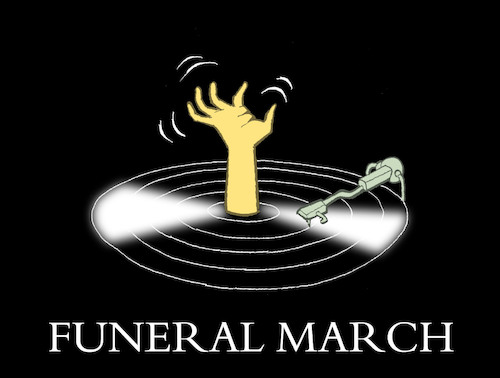 Cartoon: Funeral March... (medium) by berk-olgun tagged funeral,march