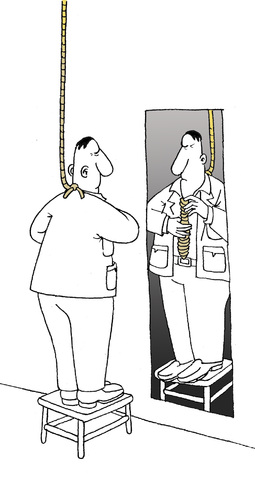 Cartoon: Good Luck Tie ... (medium) by berk-olgun tagged good,luck,tie