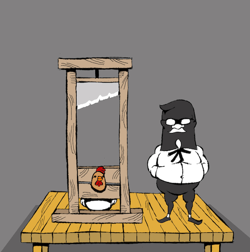 Cartoon: Guillotine... (medium) by berk-olgun tagged guillotine