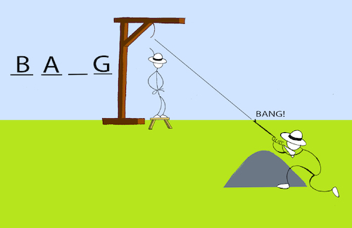 Cartoon: Hangman... (medium) by berk-olgun tagged hangman