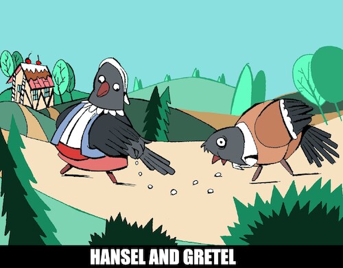 Cartoon: Hansel and Gretel... (medium) by berk-olgun tagged hansel,and,gretel