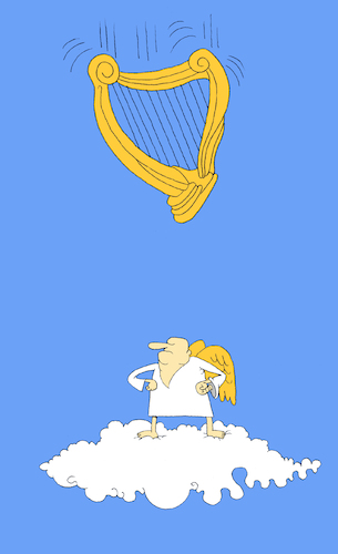 Cartoon: Harp... (medium) by berk-olgun tagged harp