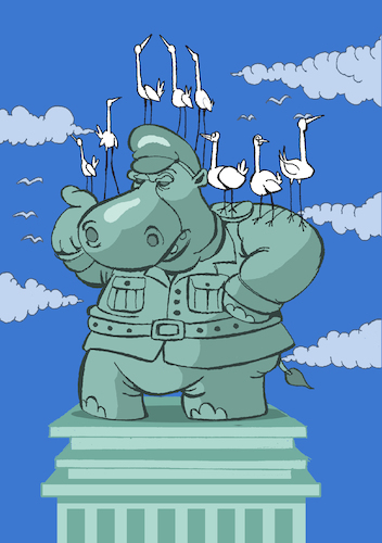 Cartoon: Hippo... (medium) by berk-olgun tagged hippo