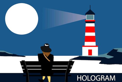 Cartoon: Hologram... (medium) by berk-olgun tagged hologram