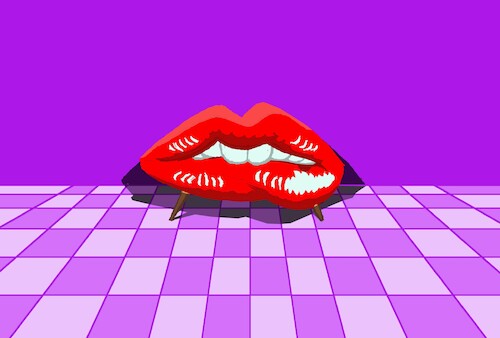 Cartoon: Horny Lip Chair... (medium) by berk-olgun tagged horny,lip,chair