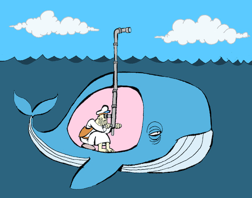 Cartoon: Jonah and the Whale... (medium) by berk-olgun tagged jonah,and,the,whale