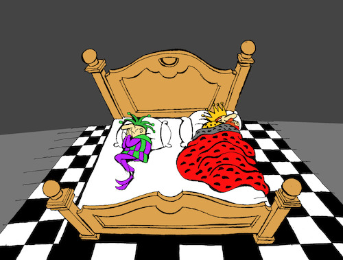 Cartoon: King and Jester... (medium) by berk-olgun tagged king,and,jester