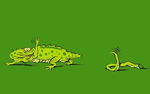 Cartoon: Lizard... (medium) by berk-olgun tagged lizard