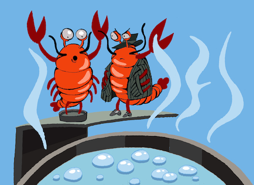 Cartoon: Lobster Mafia... (medium) by berk-olgun tagged lobster,mafia