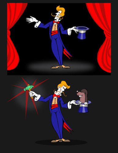 Cartoon: Magic ... (medium) by berk-olgun tagged magic