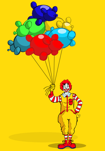 Cartoon: McDonalds Clown... (medium) by berk-olgun tagged mcdonalds,clown