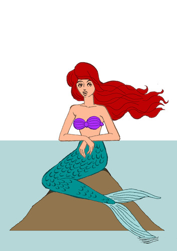 Cartoon: Mermaid... (medium) by berk-olgun tagged mermaid