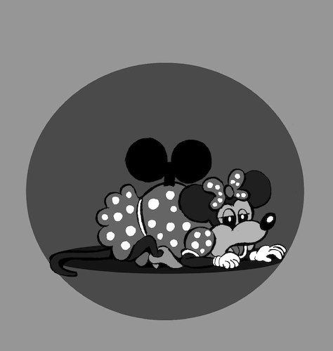 Cartoon: Mickey vs Minnie... (medium) by berk-olgun tagged mickey,vs,minnie