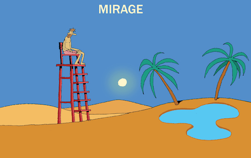 Cartoon: Oasis... (medium) by berk-olgun tagged oasis
