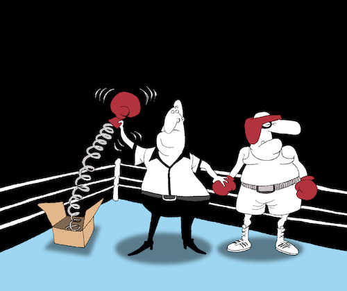 Cartoon: One Punch Knockout... (medium) by berk-olgun tagged one,punch,knockout