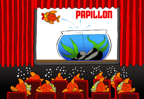 Cartoon: Papillon... (medium) by berk-olgun tagged papillon