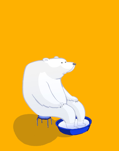 Cartoon: Polar Bear... (medium) by berk-olgun tagged polar,bear