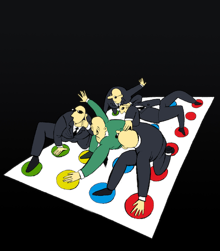 Cartoon: Political Twister... (medium) by berk-olgun tagged political,twister