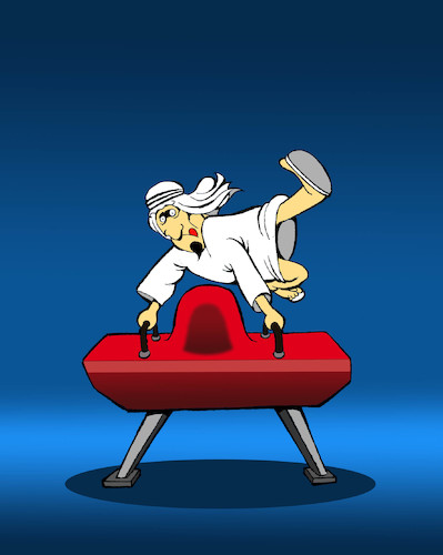 Cartoon: Pommel Camel... (medium) by berk-olgun tagged pommel,camel