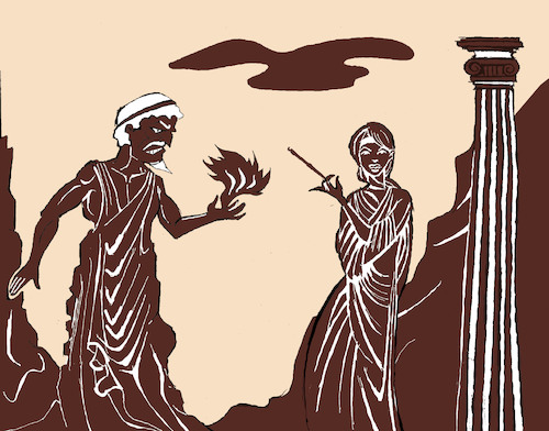 Cartoon: Prometheus... (medium) by berk-olgun tagged prometheus