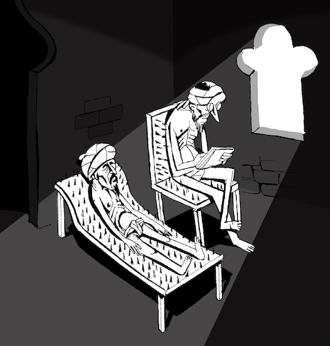 Cartoon: Psychiatrist... (medium) by berk-olgun tagged psychiatrist