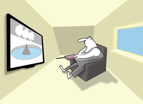 Cartoon: REMOTE CONTROL.. (medium) by berk-olgun tagged remote,control