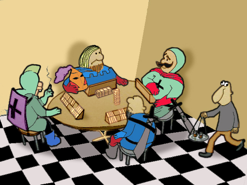 Cartoon: Round table talks.. (medium) by berk-olgun tagged round,table,talks