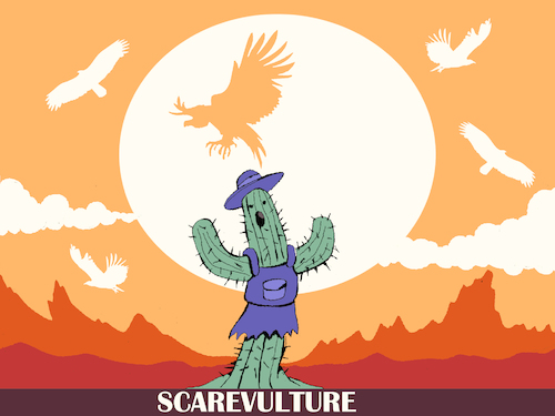 Cartoon: Scarevulture... (medium) by berk-olgun tagged scarevulture