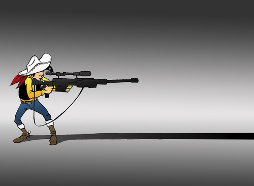 Cartoon: Shadow Sniper... (medium) by berk-olgun tagged shadow,sniper