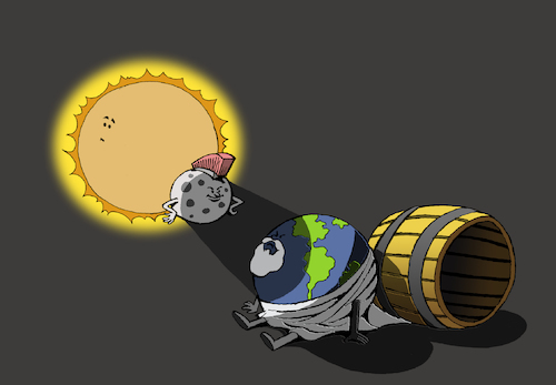 Cartoon: Solar Eclipse... (medium) by berk-olgun tagged solar,eclipse