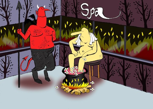 Cartoon: Spa... (medium) by berk-olgun tagged spa