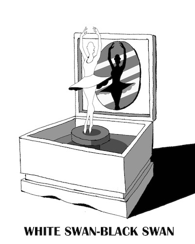 Cartoon: Swan Lake... (medium) by berk-olgun tagged swan,lake